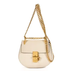 Chloe Pre-Owned Womens Drew Crossbody Bag Mini Shoulder Bag - Ivory - One Size