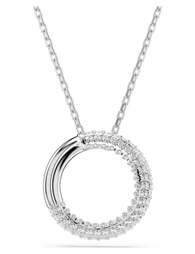 Pendente Dextera, Pavé, Bianco, Placcato rodio OS - Swarovski - FashionsVida