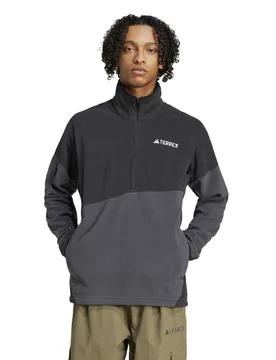 Terrex Multi Climawarm Half Zip Anorak Black male - Adidas - FashionsVida