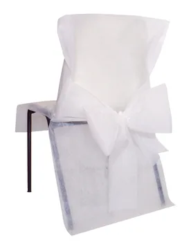 Stuhlhusse premium Partydeko Hochzeit 10 Stück weiss 50x95 cm - Santex - FashionsVida