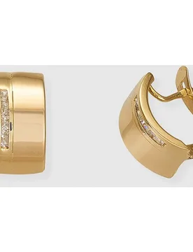 Pendientes de oro con circonitas - El Corte Inglés - FashionsVida