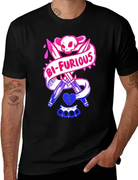 Bi furious bisexual 2017 rainbow cute T-Shirt Simple Casual Short Sleeve Cotton T-Shirt - Aliexpress - FashionsVida