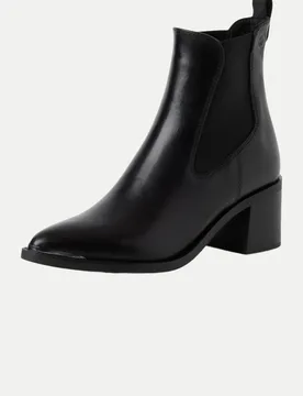 Tamaris Lederstiefel Schwarz 38 - Tamaris - FashionsVida