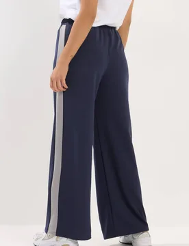 Women's Petite Side Stripe Trousers in Mid Navy Size: 10S - Mid Navy - Size: 10S - PixieGirl - FashionsVida