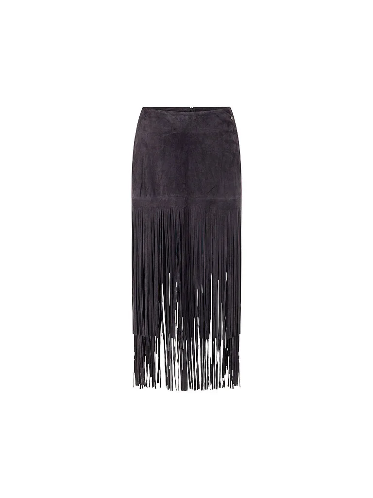 Maxifalda azul oscuro 34 - Marc cain - FashionsVida