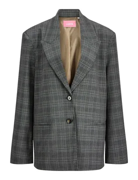 Blazer Maya Ellis Relaxed Fit Dark Grey Melange / Check XS - Jjxx - FashionsVida