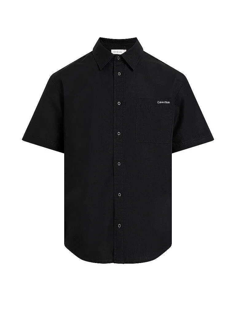 Camicia di lino nero S - Calvin Klein - FashionsVida