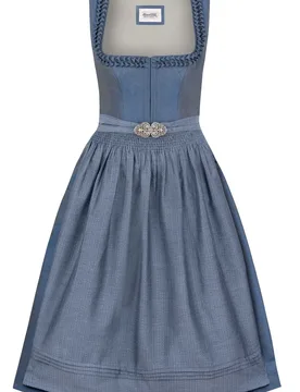 Dirndl Moana (blau, Gr. 42) von Heimatgwand für Damen, 60% Polyester,40% Viskose - Stockerpoint - FashionsVida