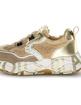 Baskets Club105 Light Brown / Platinum EU 40 - Voile Blanche - FashionsVida