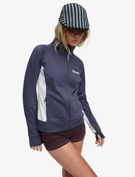 Superdry Damen Bench Hochkragen-trainingsjacke mit Kontrastdetails Navy - Größe: XL - 64.99 - FashionsVida