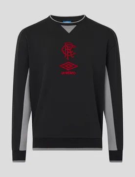 Rangers Adults 25/26 Travel Crew Sweat - Caviar CAVIAR S unisex - Castore - FashionsVida