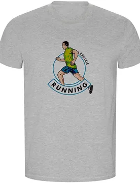 Maglietta A Maniche Corte Runner Eco Heather Grey M - Kruskis - FashionsVida
