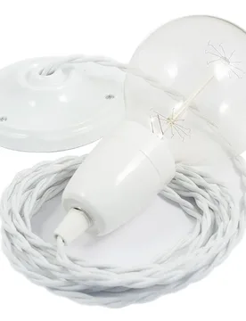 Cables Suspension Luminaire Tm01 Diy 1 M White One Size - Creative - FashionsVida