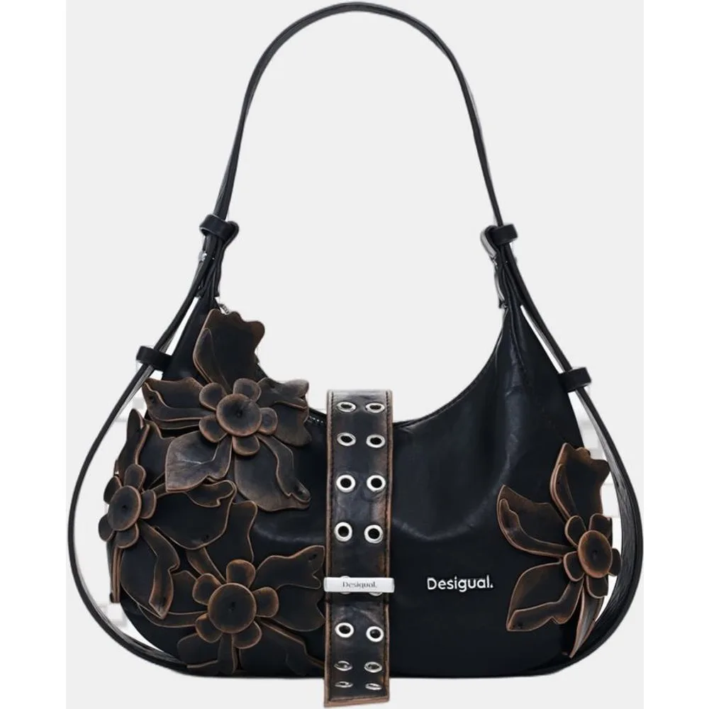 Bolso pequeño apliques flores - Desigual - FashionsVida