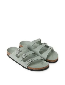 Sandales plates en cuir suédé Florida Fresh - Birkenstock - FashionsVida