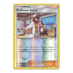 Pokemon Sun and Moon (Base Set) 128/149 Professor Kukui (Regional League Promo STAFF)