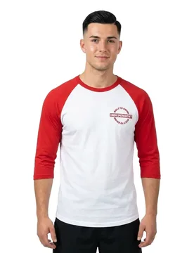 T-shirt à Manches Longues Bar-rier White / Red L - Independent - FashionsVida