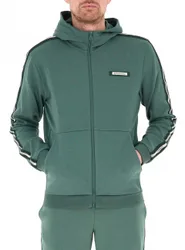 Felpa con zip PETROLIO XXL