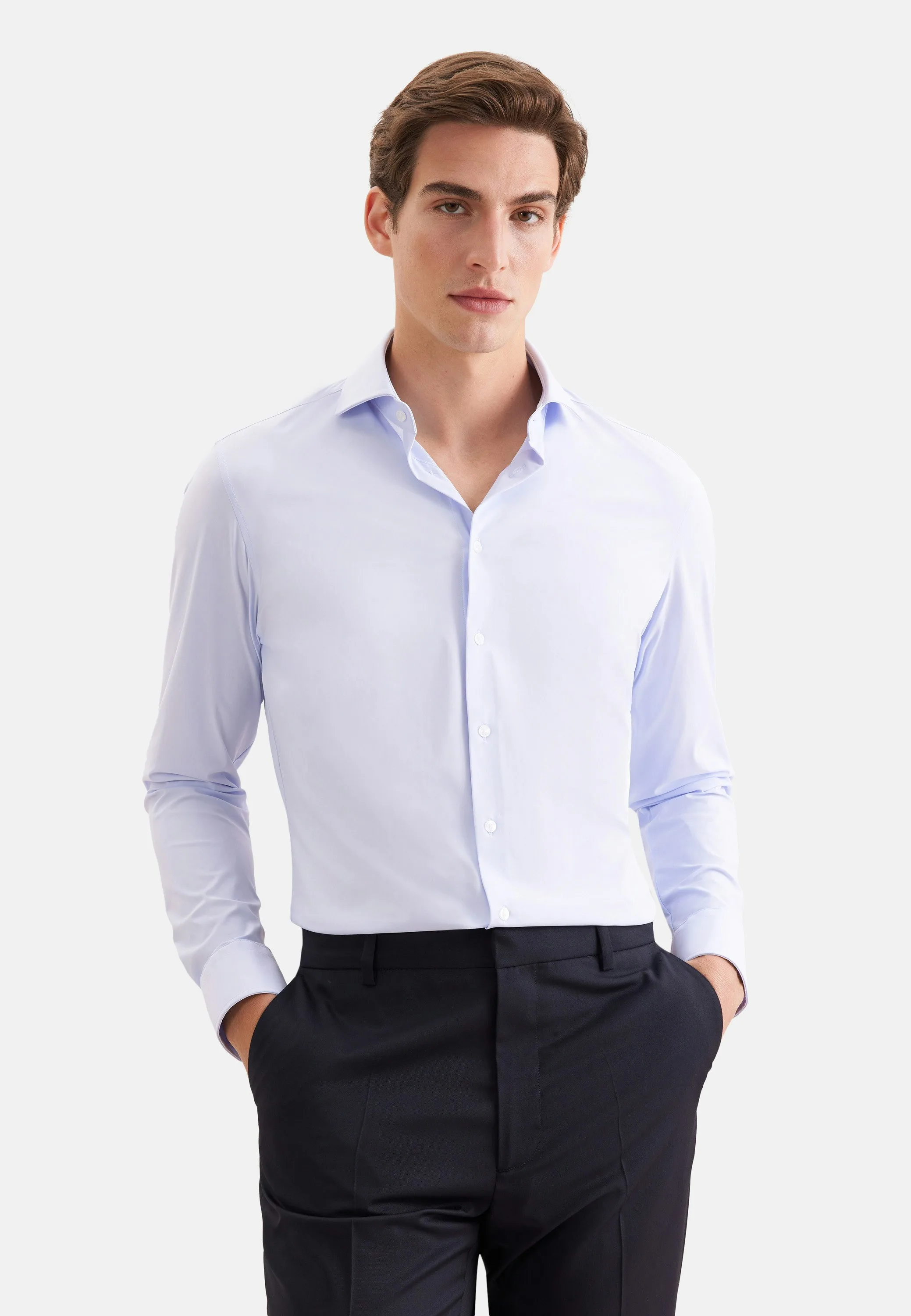X-Slim Performance-Hemd Uni Blau 39 - Seidensticker - FashionsVida
