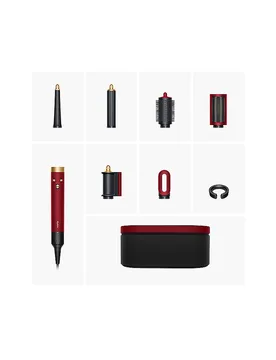 Moldeador de pelo - Airwrap en terciopelo rojo/oro rojo oscuro - Dyson - FashionsVida