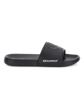 Ciabatta nera con fascia logo S24S753 44 - Superga - FashionsVida