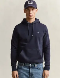 GANT Pure Cotton Hoodie Blue male
