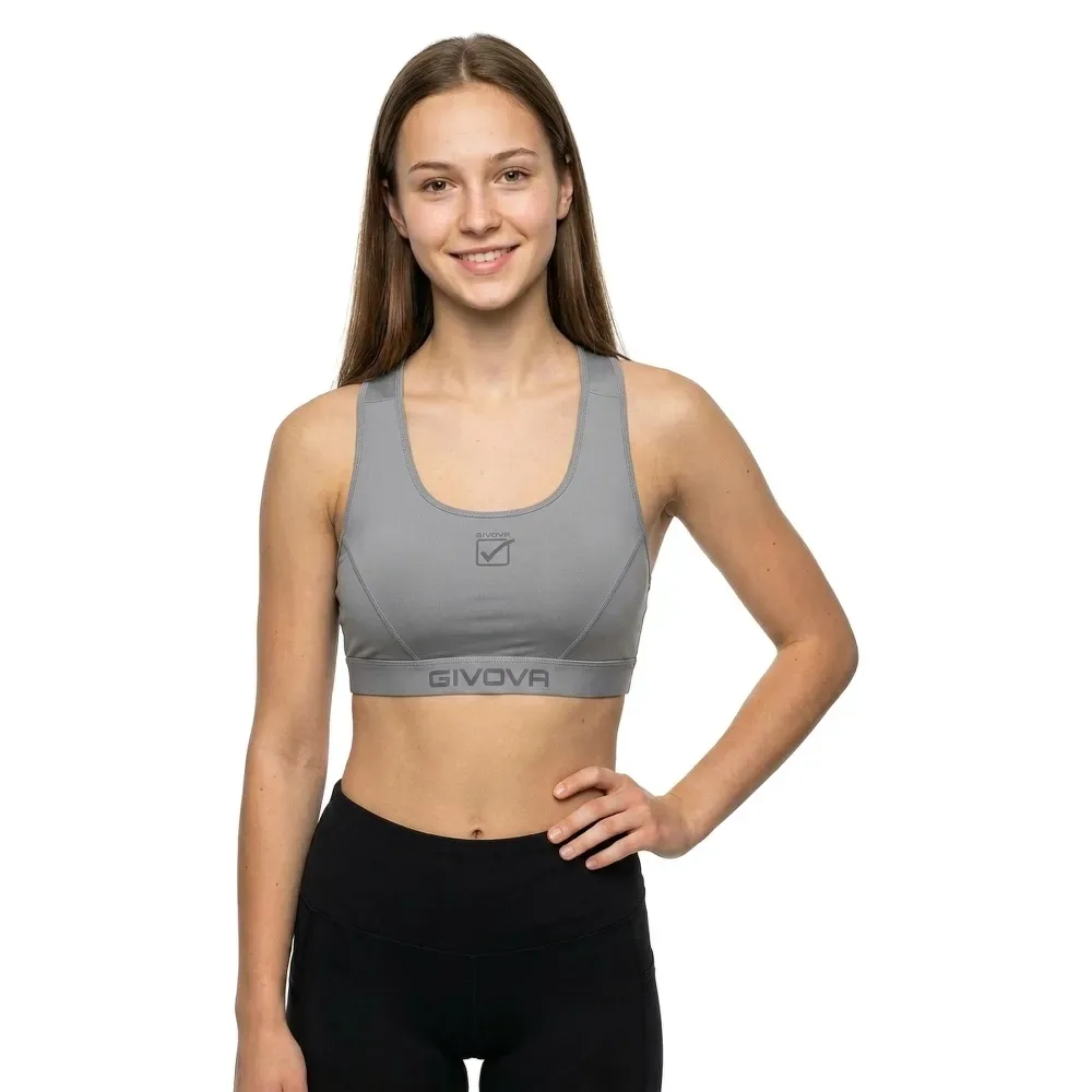 Top De Sport Basic Dark Gray XS - Givova - FashionsVida