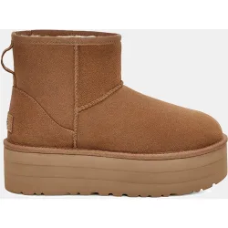Botines Classic Mini de mujer en piel con plataforma