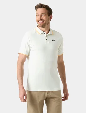 Men's Kos Marine Quick-Dry Polo White L - Offwhite White - Male - Helly Hansen - FashionsVida