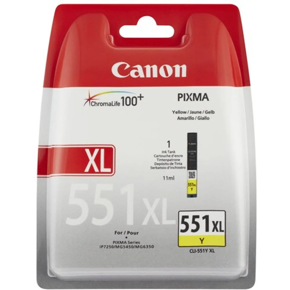 Cartucho de tinta original CLI-551 XL amarillo (6446B001) - Canon - FashionsVida