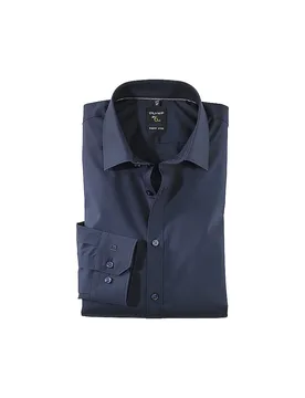 Business Hemd Super Slim blau 37 Herren - OLYMP NO.6 - FashionsVida