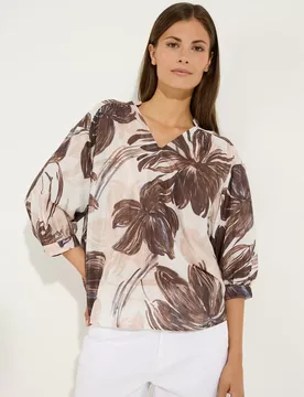 CO-Voile Print Blouse female - 42 - FashionsVida