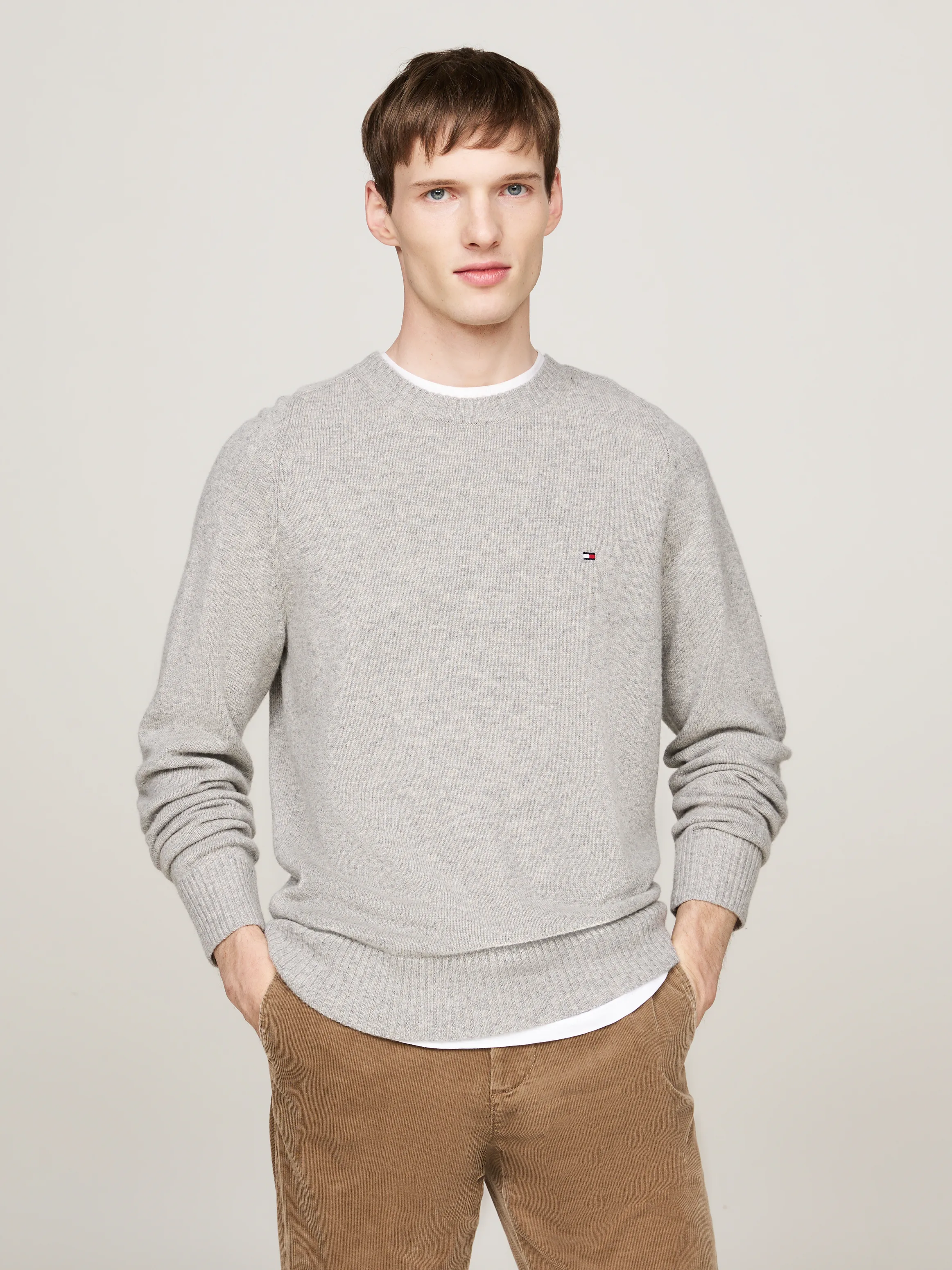 XL LAMBSWOOL CREW NECK male - XL - FashionsVida