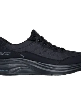 Baskets Slip-ins® Contour Foam Cozy Fit® Black Mesh / Duraleather / Trim EU 42 - Skechers - FashionsVida