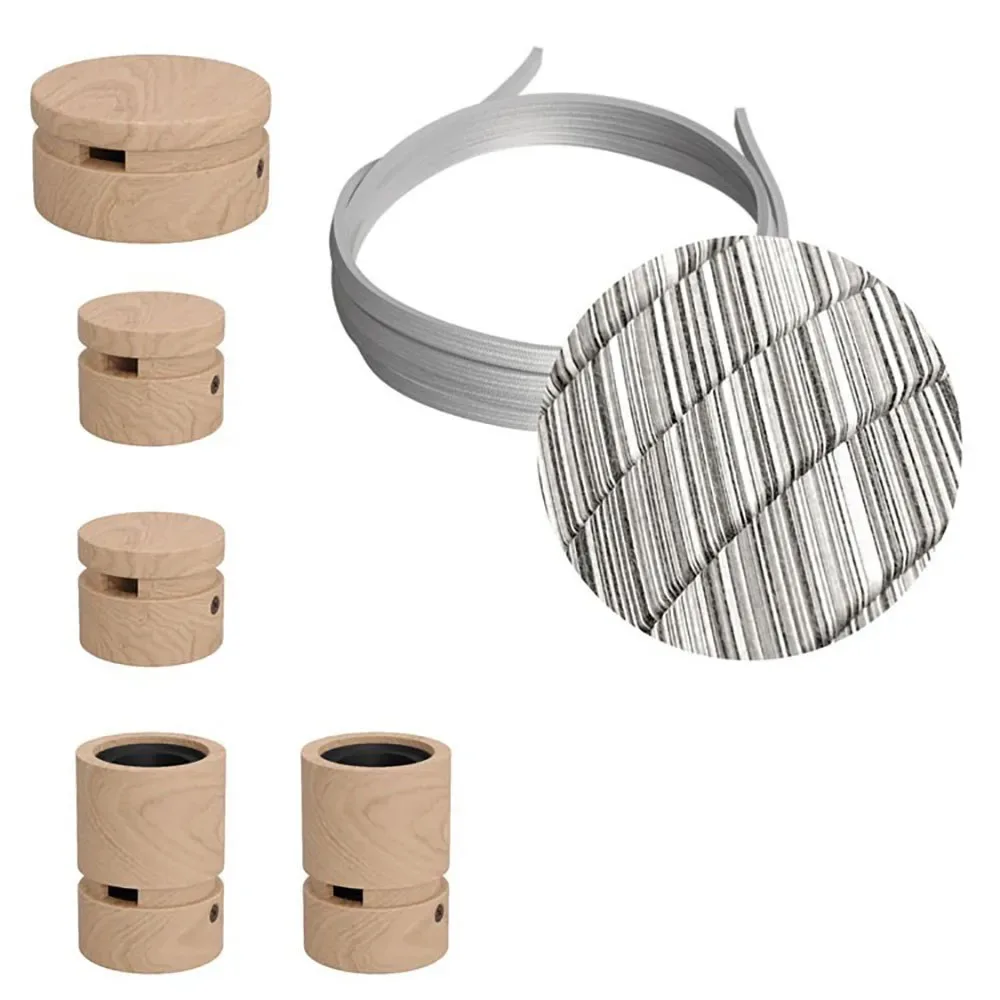 Cables Kit D´éclairage Wiggle Filé System Ecc37 5 M 5 Unités Brown / Black / White One Size - Creative - FashionsVida