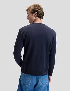 Regular Patch Crew Sweatshirt Midnight Navy Größe L male - Lee - FashionsVida