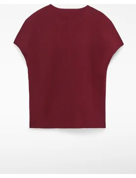 Jersey de mujer de manga corta en punto - Adolfo Dominguez - FashionsVida
