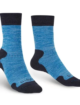 Chaussettes Heavyweight Merino Comfort Boot Blue Marl EU 38-40 - Bridgedale - FashionsVida