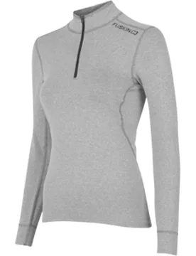 C3 Zip Neck Damen Grau Gr. XL - Fusion - FashionsVida