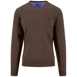 Pull à Col En V 1614211 Dark Chocolate 3XL