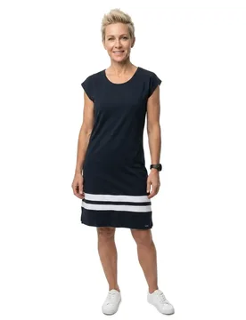 Sindy Short Sleeve Dress Dark Navy XL Women - Sea Ranch - FashionsVida