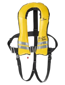 Pilot Pro 300 Auto Uml Elite Harness Inflatable Life Jacket Yellow One Size unisex - Plastimo - FashionsVida
