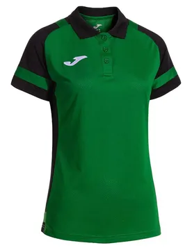 Lider Short Sleeve Polo Green / Black S - Joma - FashionsVida