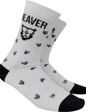 Socken Merino, weiss/schwarz 38to41 - BEAVER GOLF - FashionsVida
