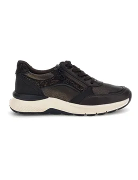 Sneakers Marroni con inserto laminato zip e sottopiede in pelle 68872580711 36 - Relife - FashionsVida