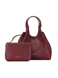 Borsa in pelle - Hobo Bag DUA rosso scuro