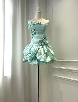 D Flower Decoration Women Mini Dress 100% Cotton Strapless High Waist Sleeveless Fashion Ladies Dresses - Aliexpress - FashionsVida