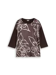 T-shirt longsleeve fabric mix female