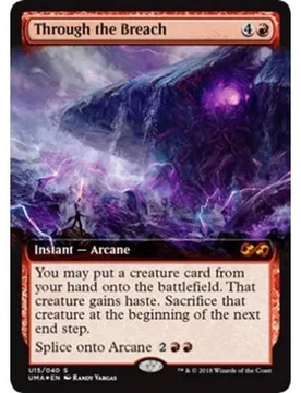 Through the Breach (Box Topper Promo) Ultimate Masters - Magic: The Gathering - FashionsVida