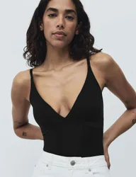 Body Invisibles™ Shaping Plunge Body Black female